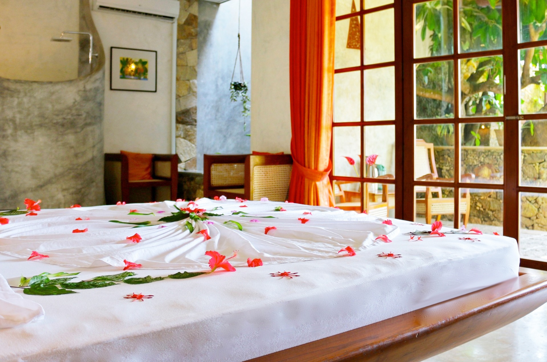 Bett in der Suite Nr. 18