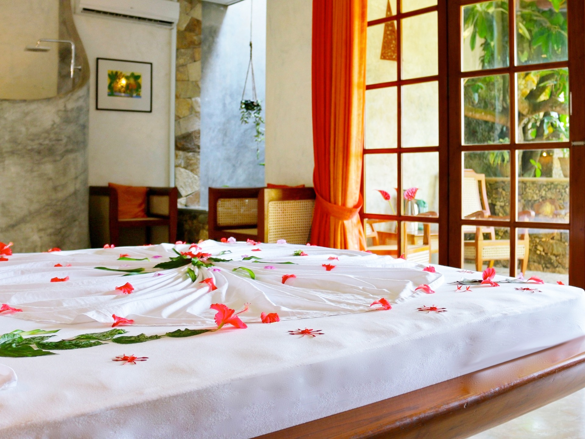 Bett in der Suite Nr. 18