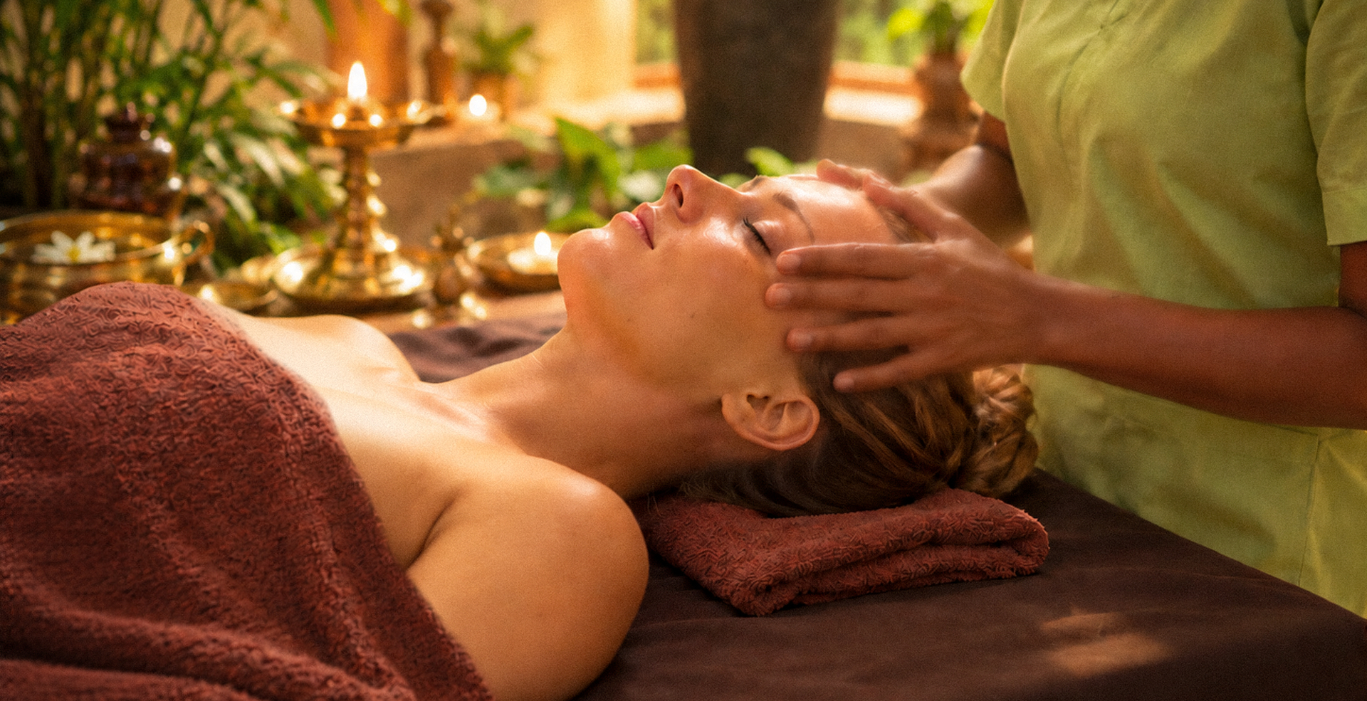 Team des Ayurveda Garden und der Shakti Villa auf Sri Lanka begrüßt die Gäste.