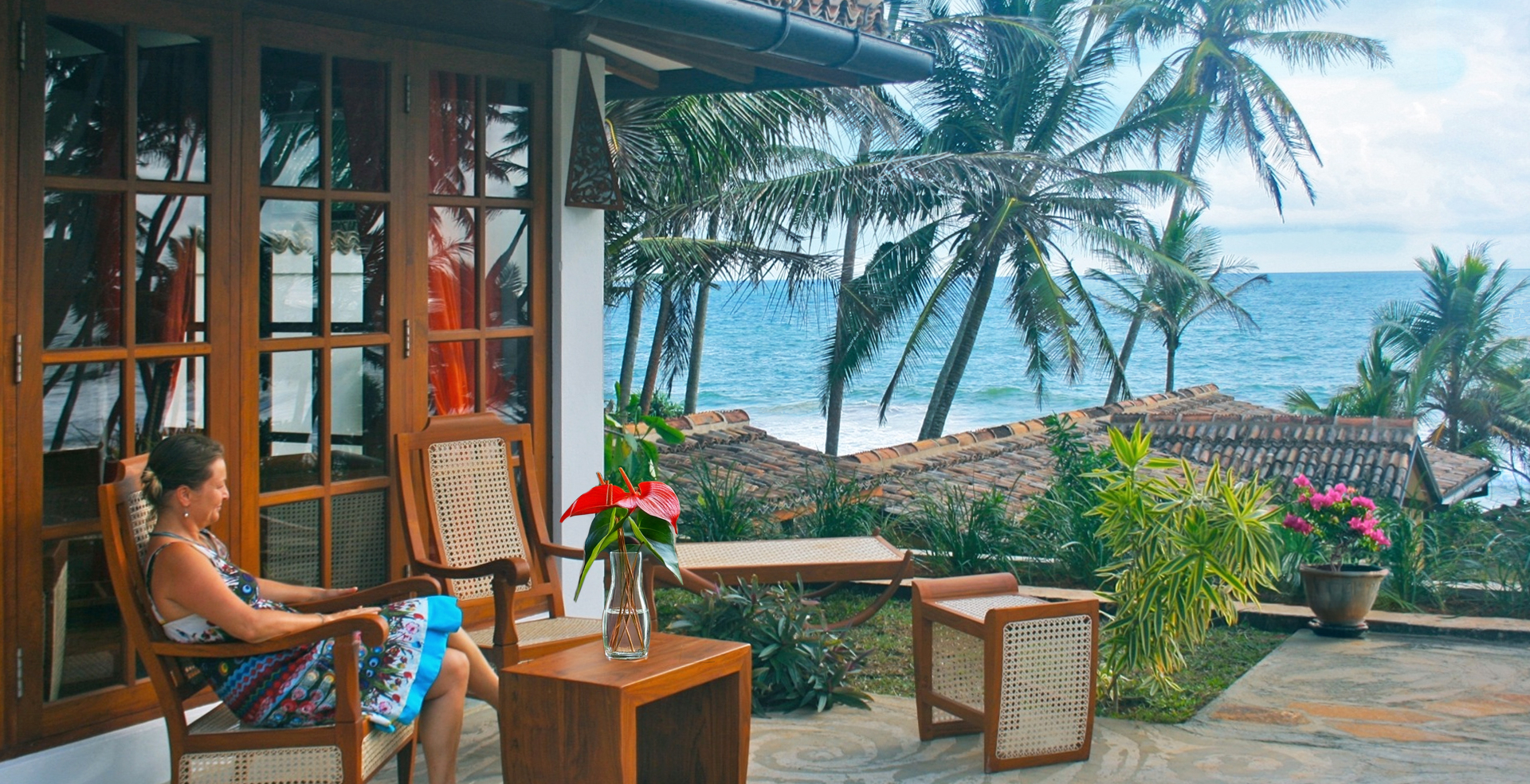 Eingebettet von Palmen haben die Pool-Bungalows eine ideale Lage.